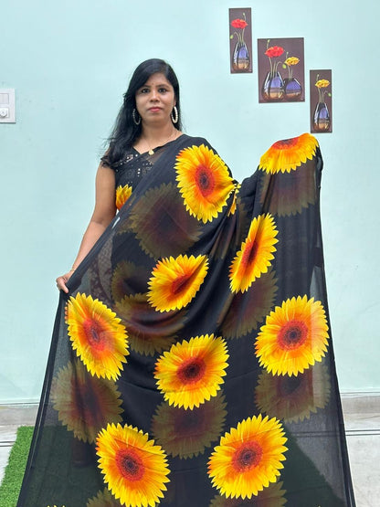 Exclusive Casual Wear Georgette Saree
