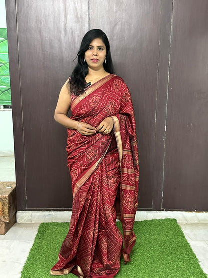 EXCLUSIVE MAHESHWARI SILK SAREE