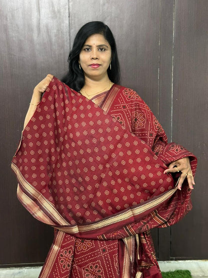 EXCLUSIVE MAHESHWARI SILK SAREE