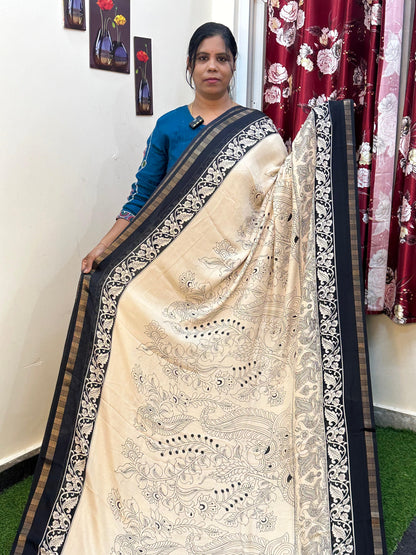 Georgette Kalamkari sarees (Copy)