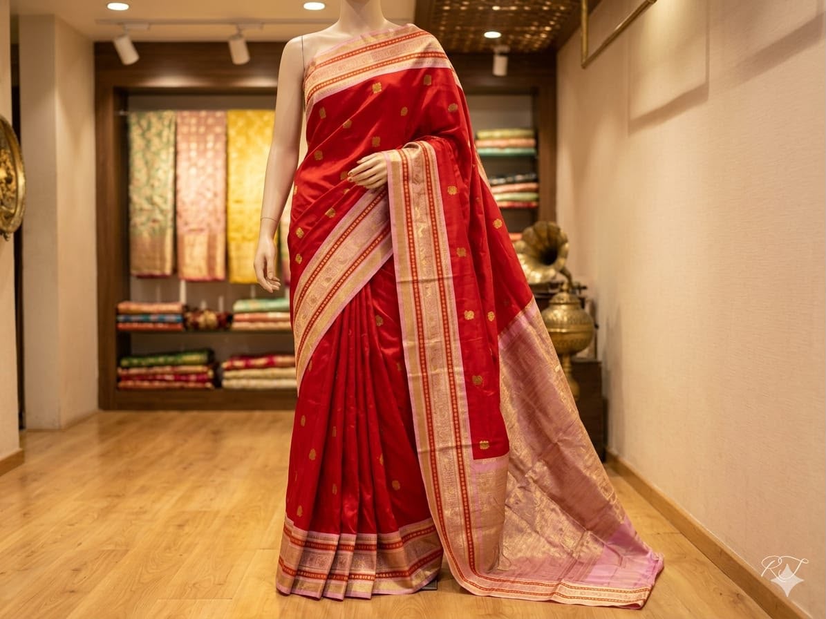 Gadwal Semi Silk saree