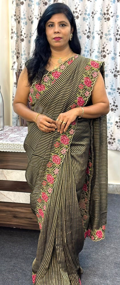 Crunchi Silk Designer sarees