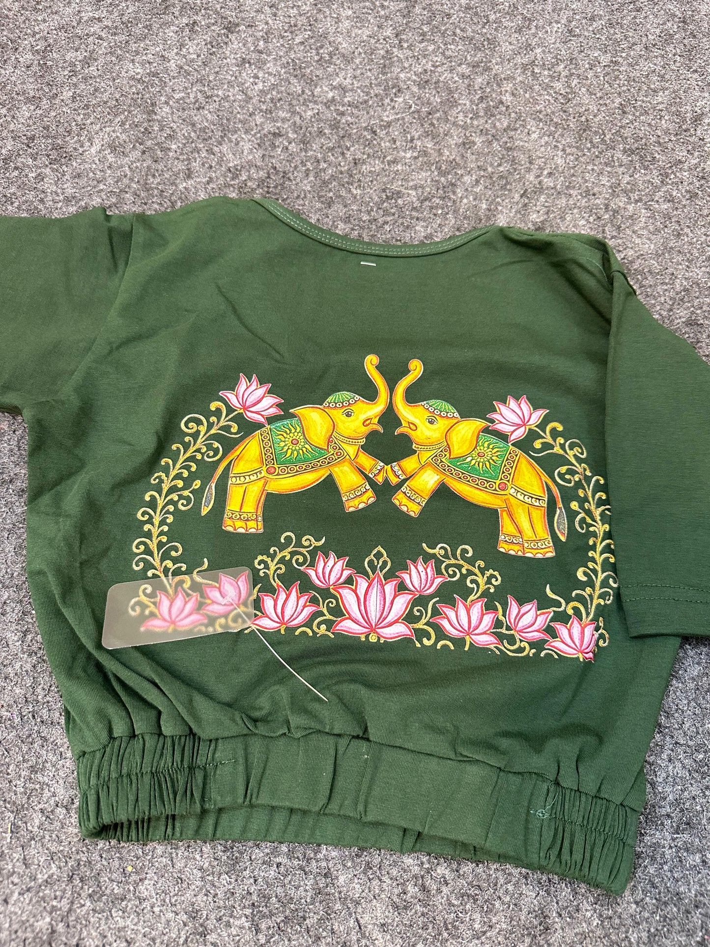 strecheble Kalamkari print Front hooks blouse