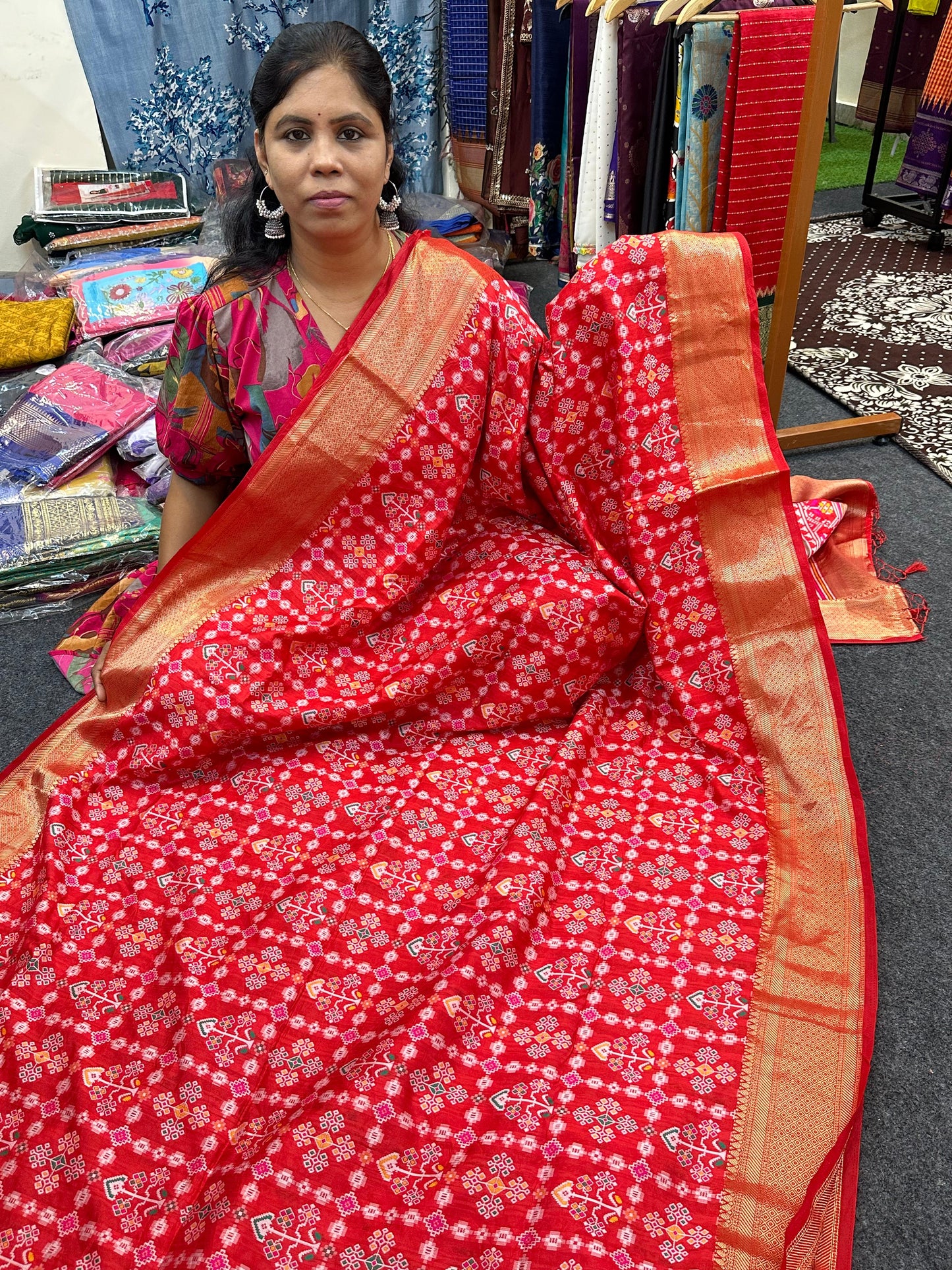 patola style ikkat saree