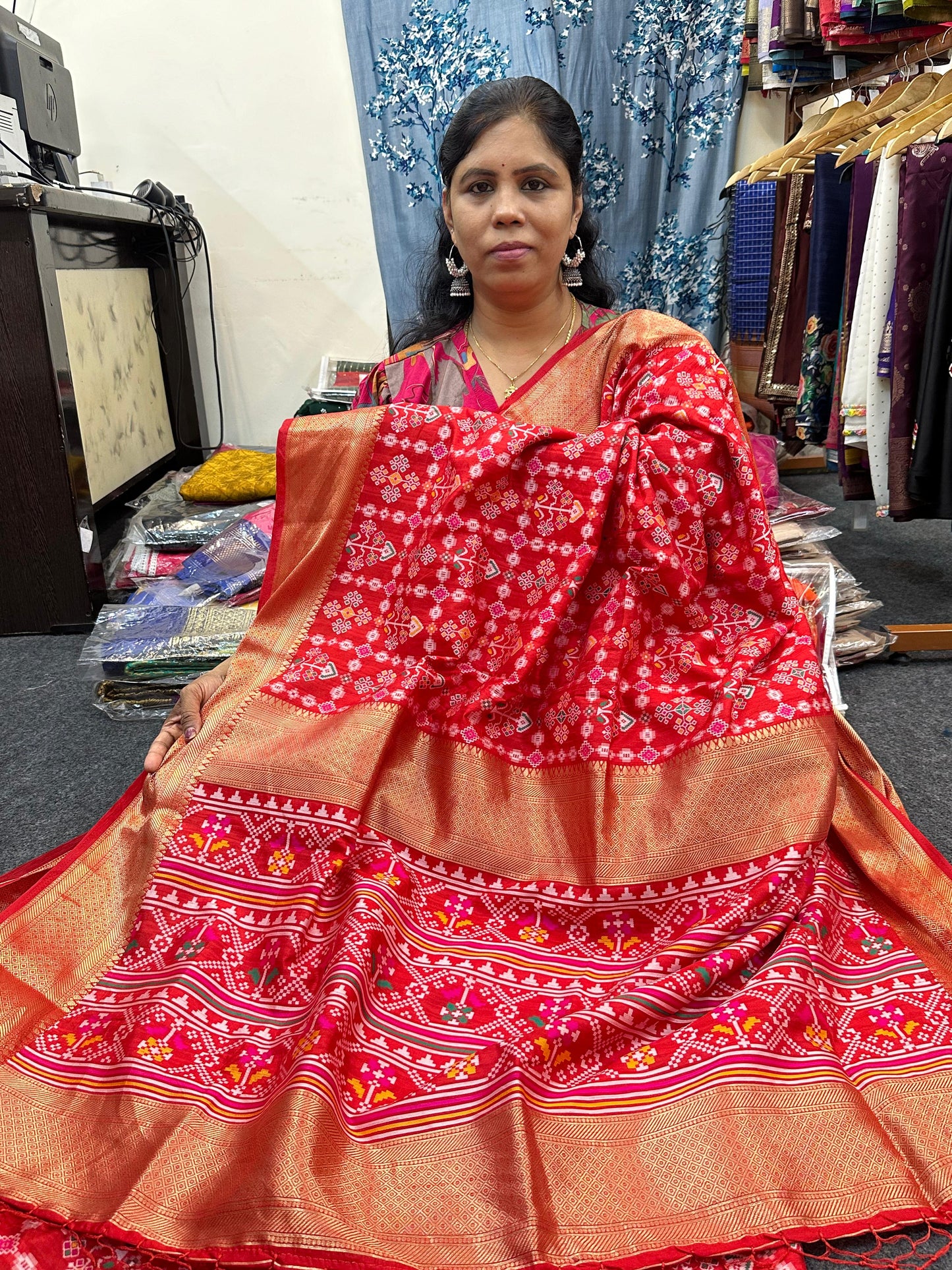 patola style ikkat saree