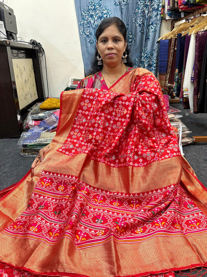 patola style ikkat saree