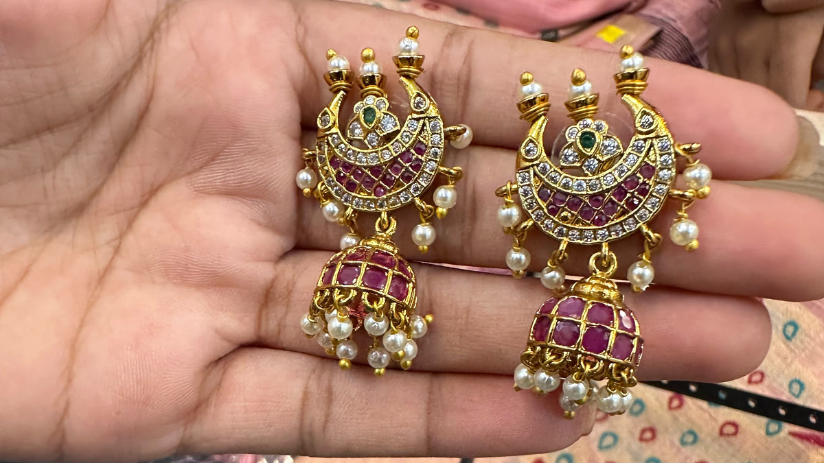 Royal Chandbali Jhumkas