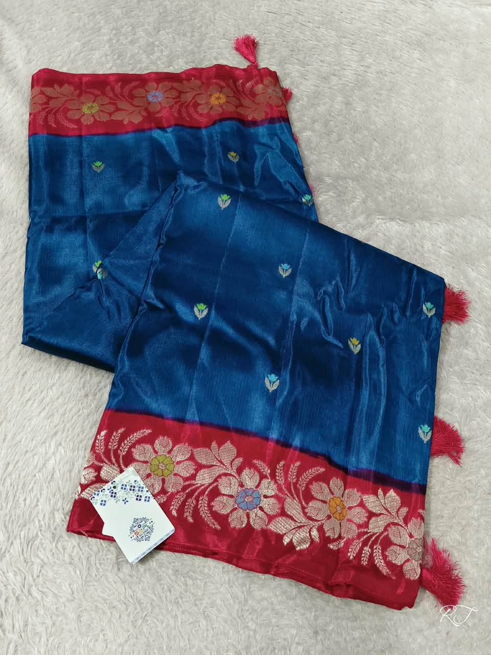 Chinon crape saree