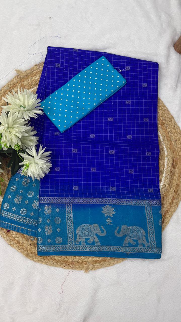 {GVS7}Georget viscose saree