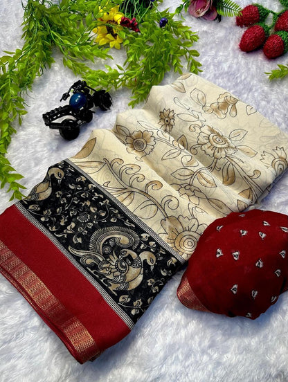 Georget kalankari sarees