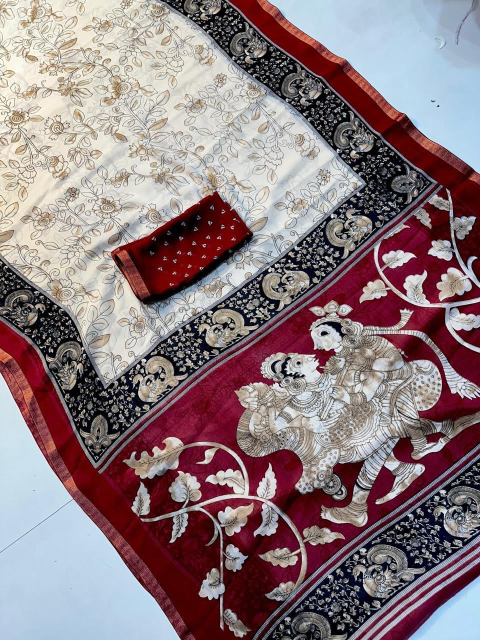 Georget kalankari sarees