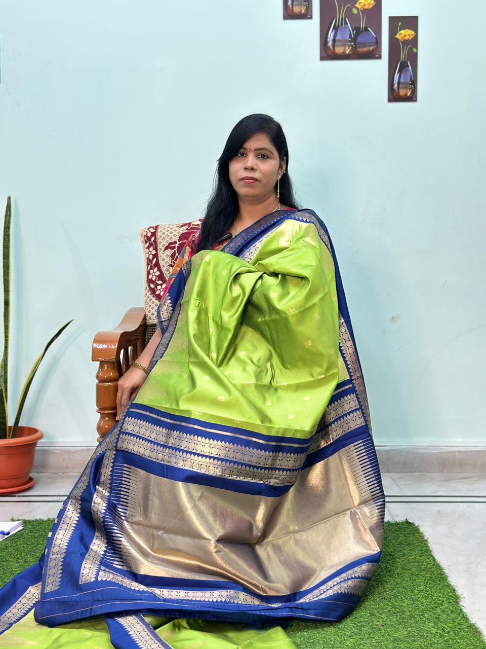 Exclusive Rudraksha Pattu Saree 💚