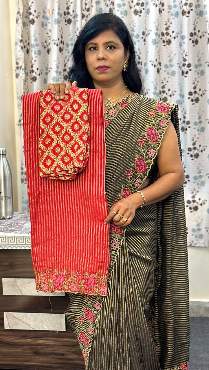 Crunchi Silk Designer sarees