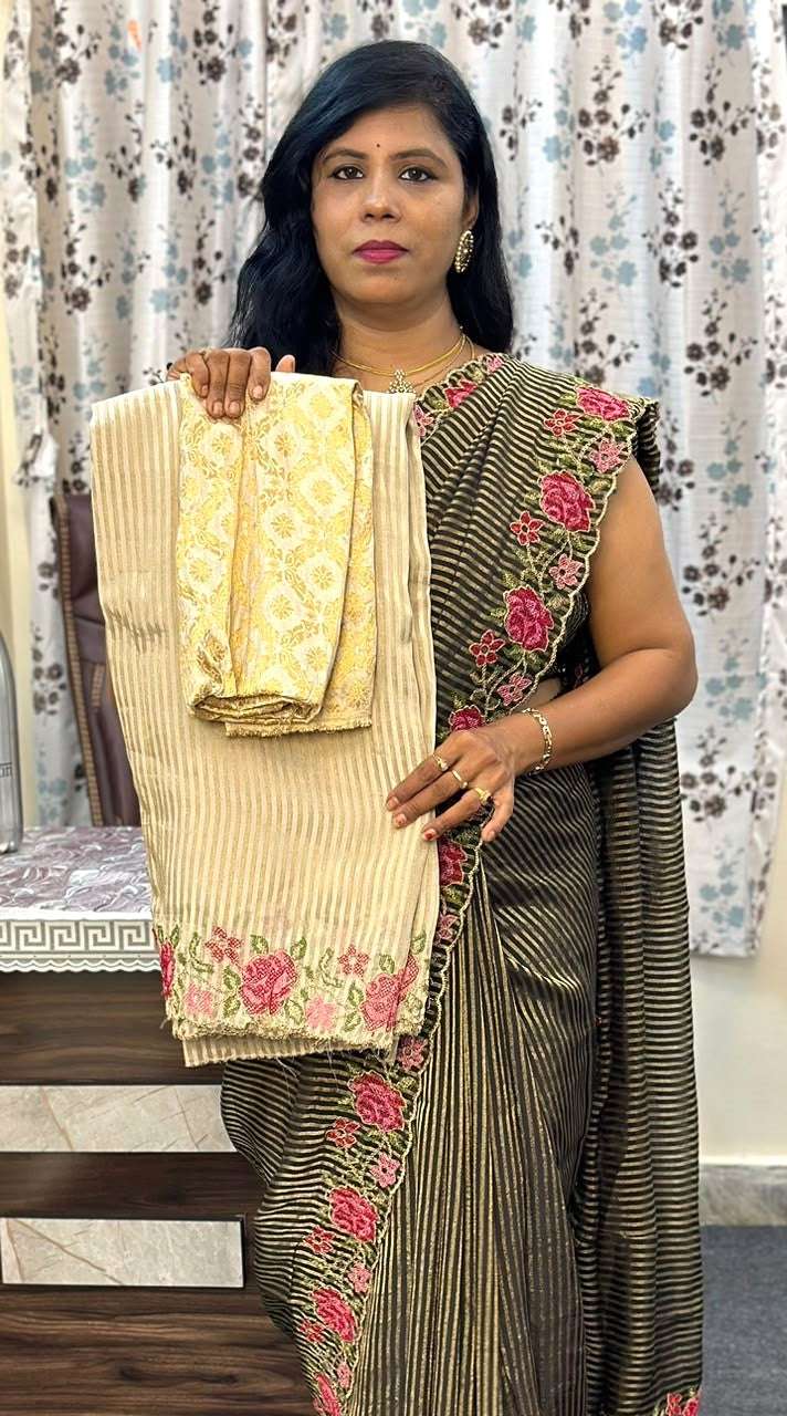 Crunchi Silk Designer sarees