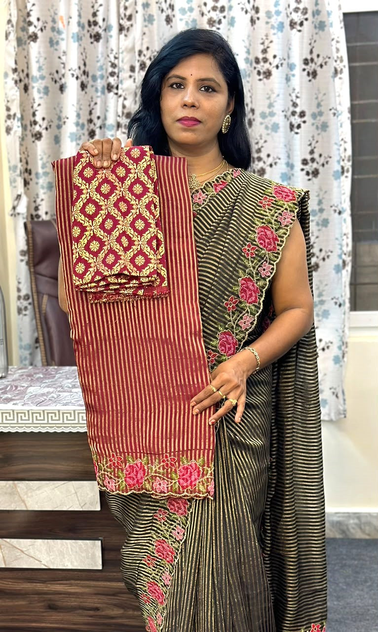Crunchi Silk Designer sarees