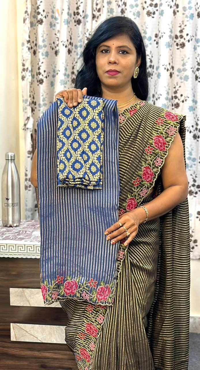 Crunchi Silk Designer sarees