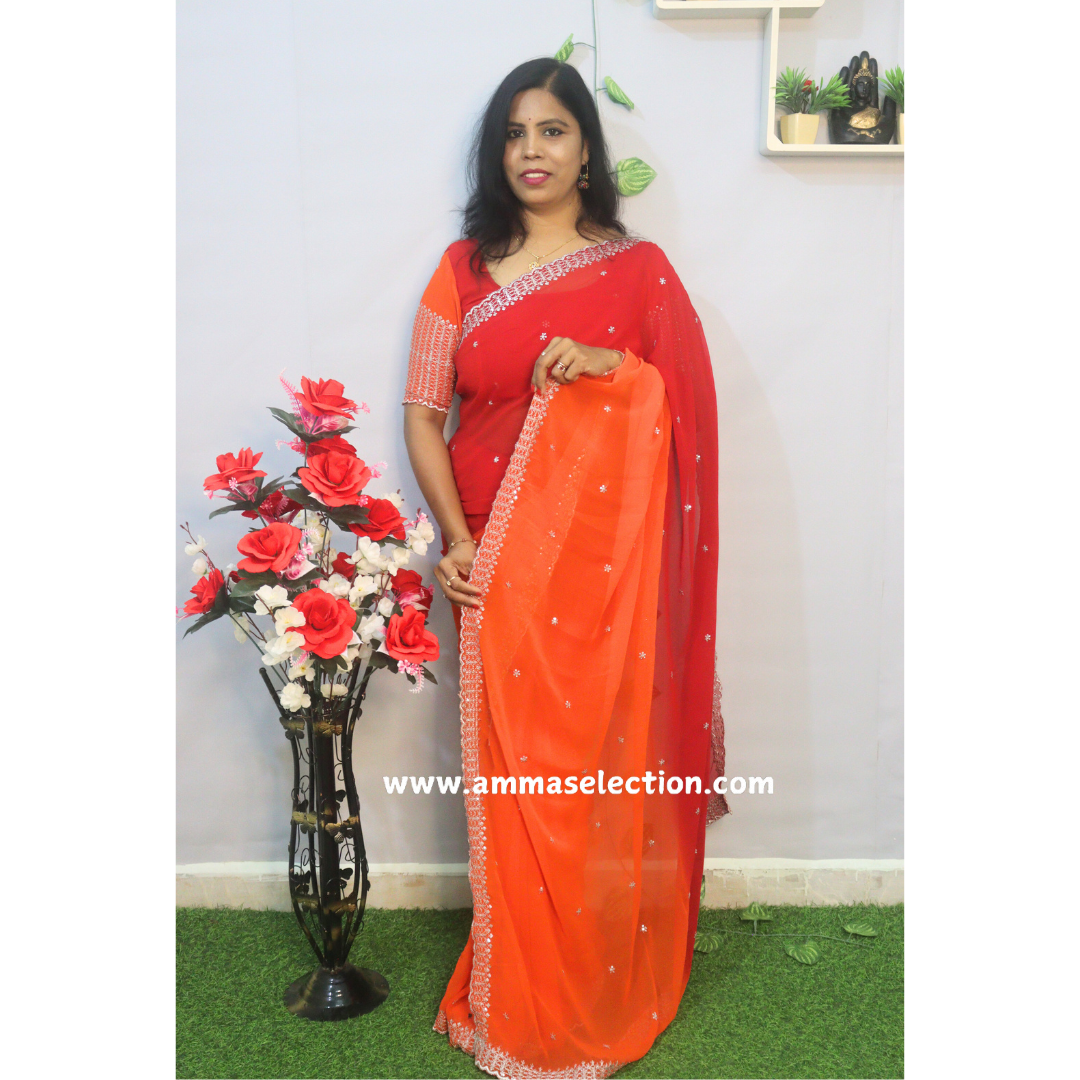 GEORGETTE  DESIGNER SAREES