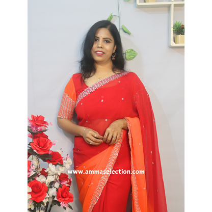 GEORGETTE  DESIGNER SAREES