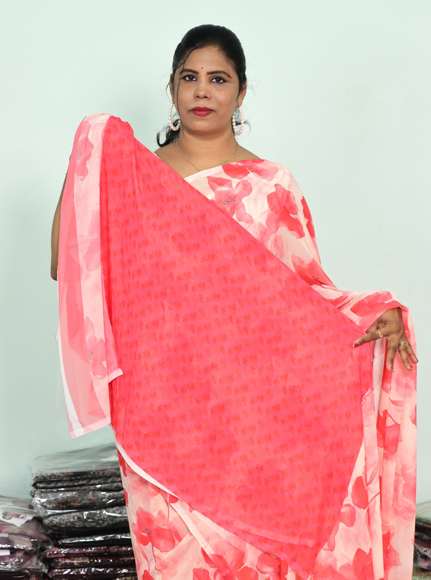 EXCLUISVE GEORGETTE DESIGNER SAREE